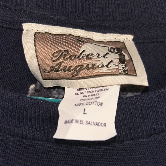 Robert August Surfboard Men’s Short Sleeve Shirt Size Lg-EUC - Picture 3 of 4